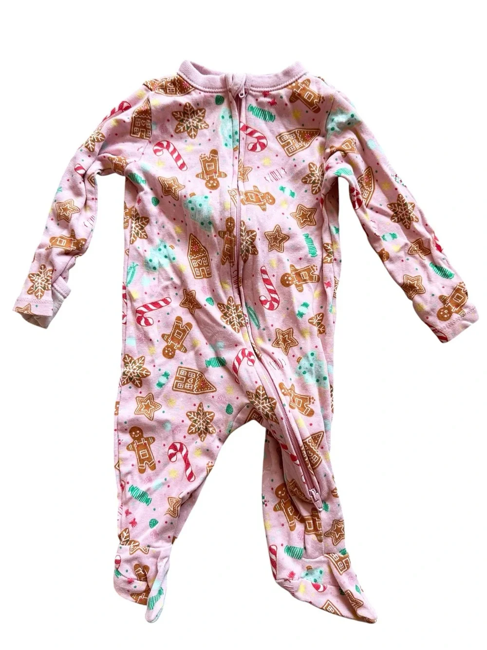 Old Navy lot of 7 footed two way zip closure sleeper footed Christmas pajamas